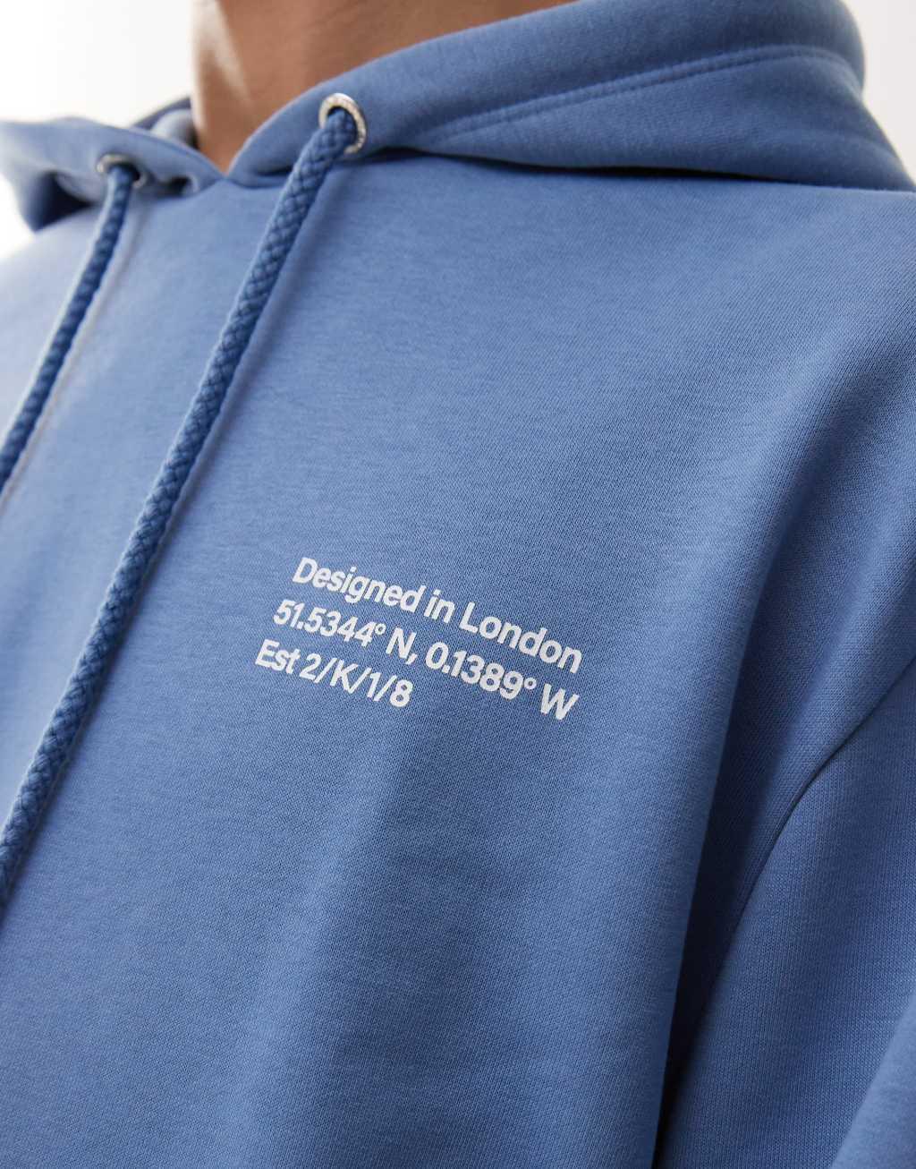 COLLUSION print hoodie in blue - part of a set Product Image