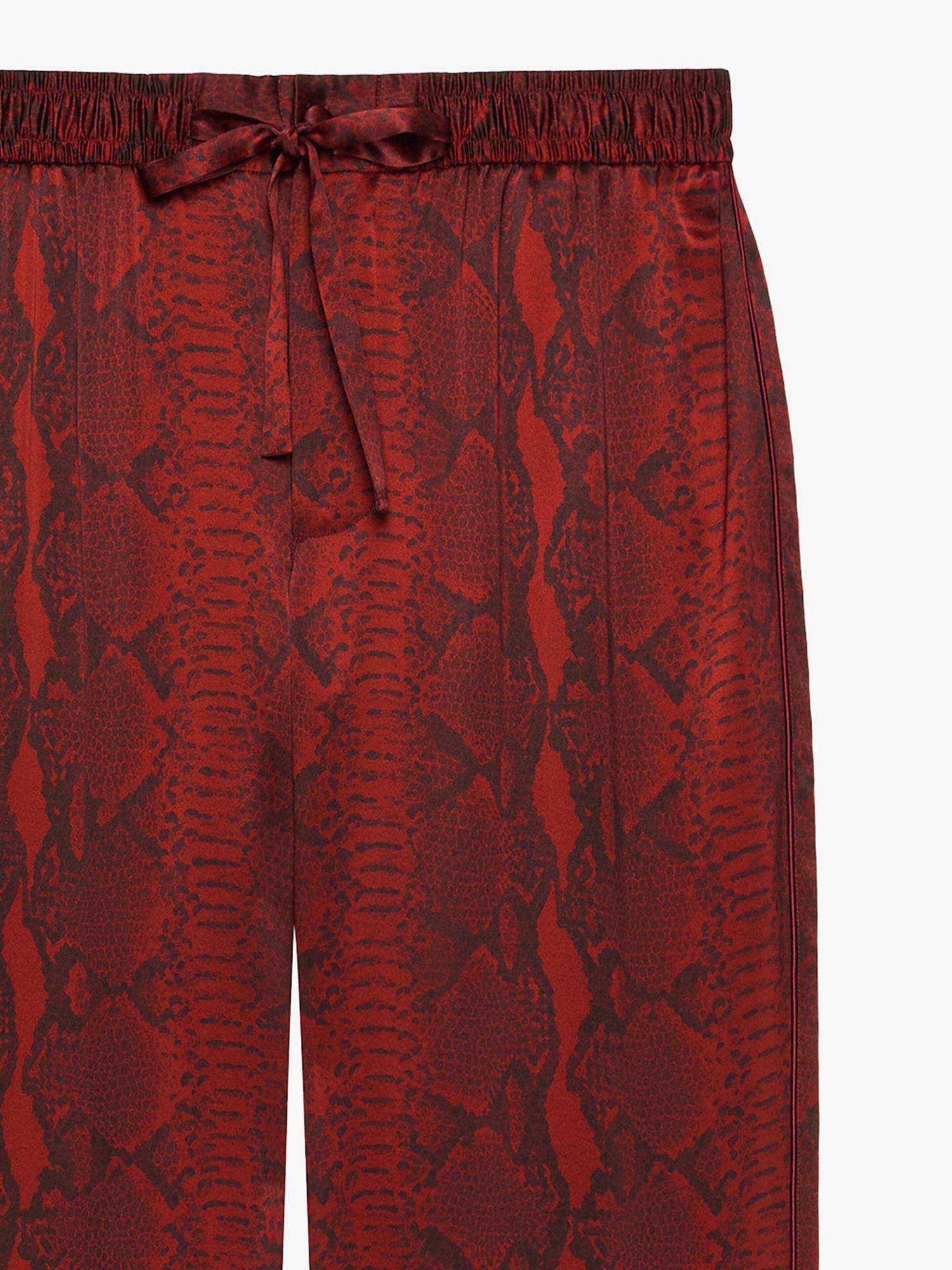 Pyjamas shirt in python print silk Product Image
