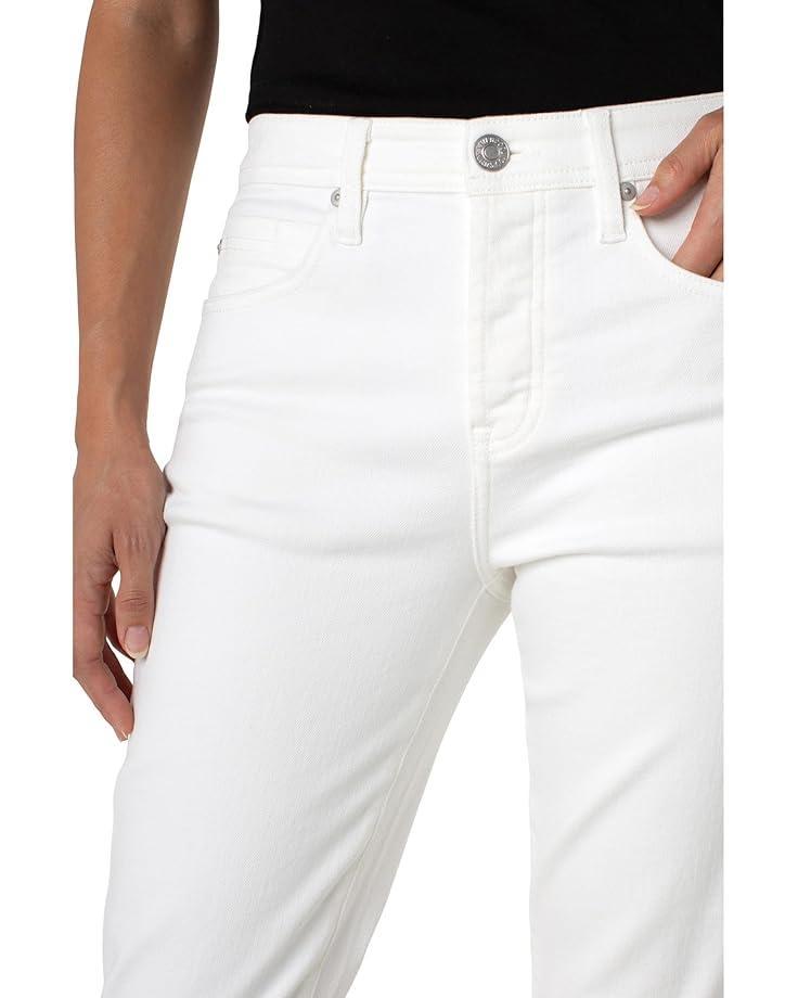 Gia Glider Pull On Mid-Rise Crop Flare Stretch Denim Jean 25 1/2" Product Image