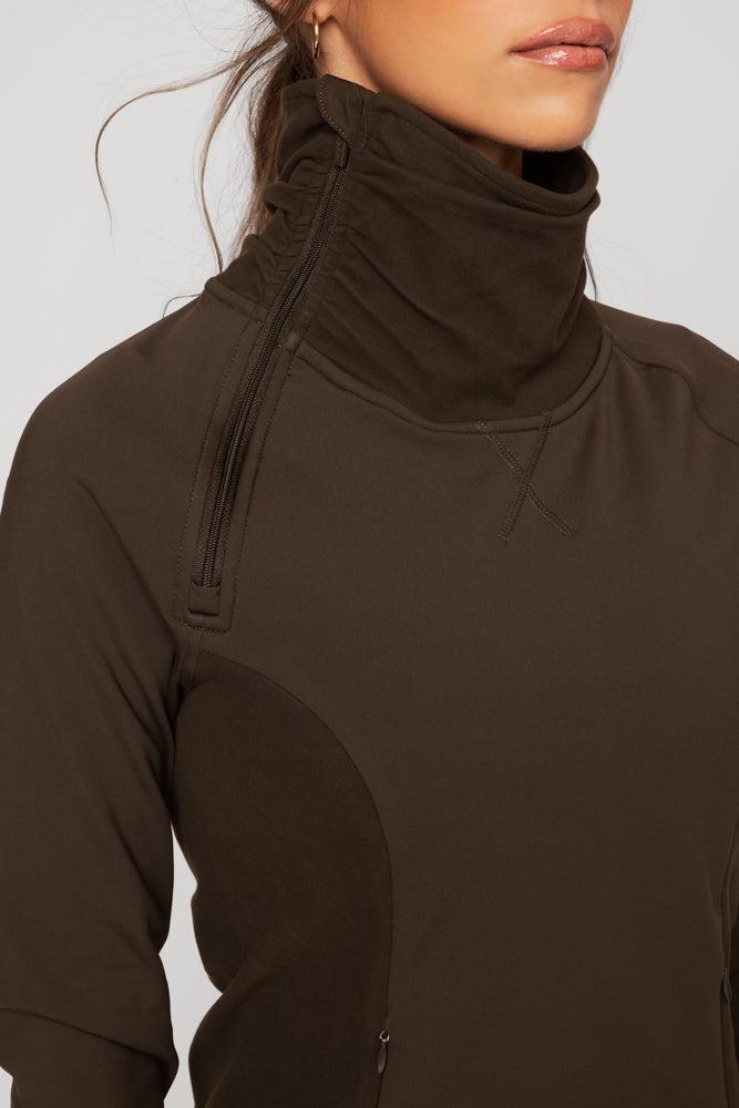 Chasing Pavements Mockneck Pullover - Grasshopper Product Image