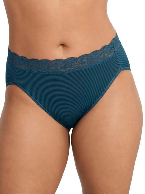 Womens Vanity Fair Lingerie Flattering Lace Hi-Cut Panty 13280 Product Image