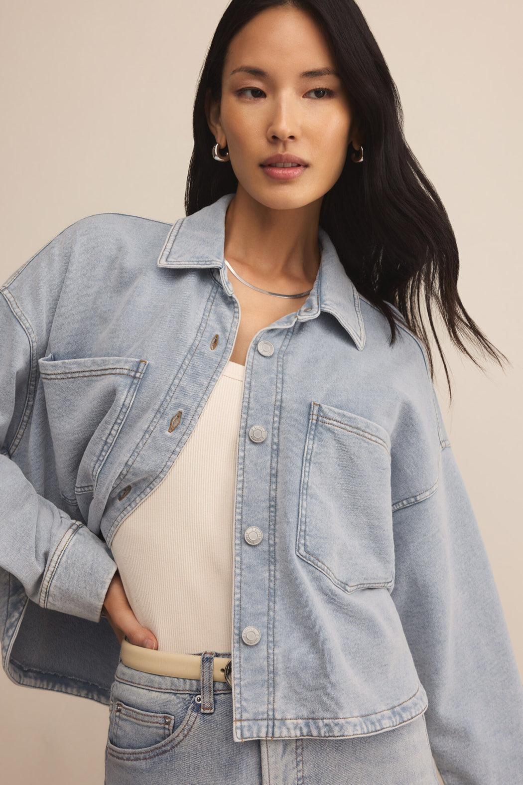 All Day Cropped Knit Jacket Product Image