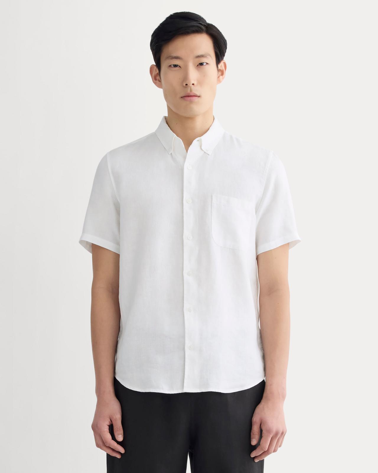 The Classic Short-Sleeve Shirt in Linen Product Image