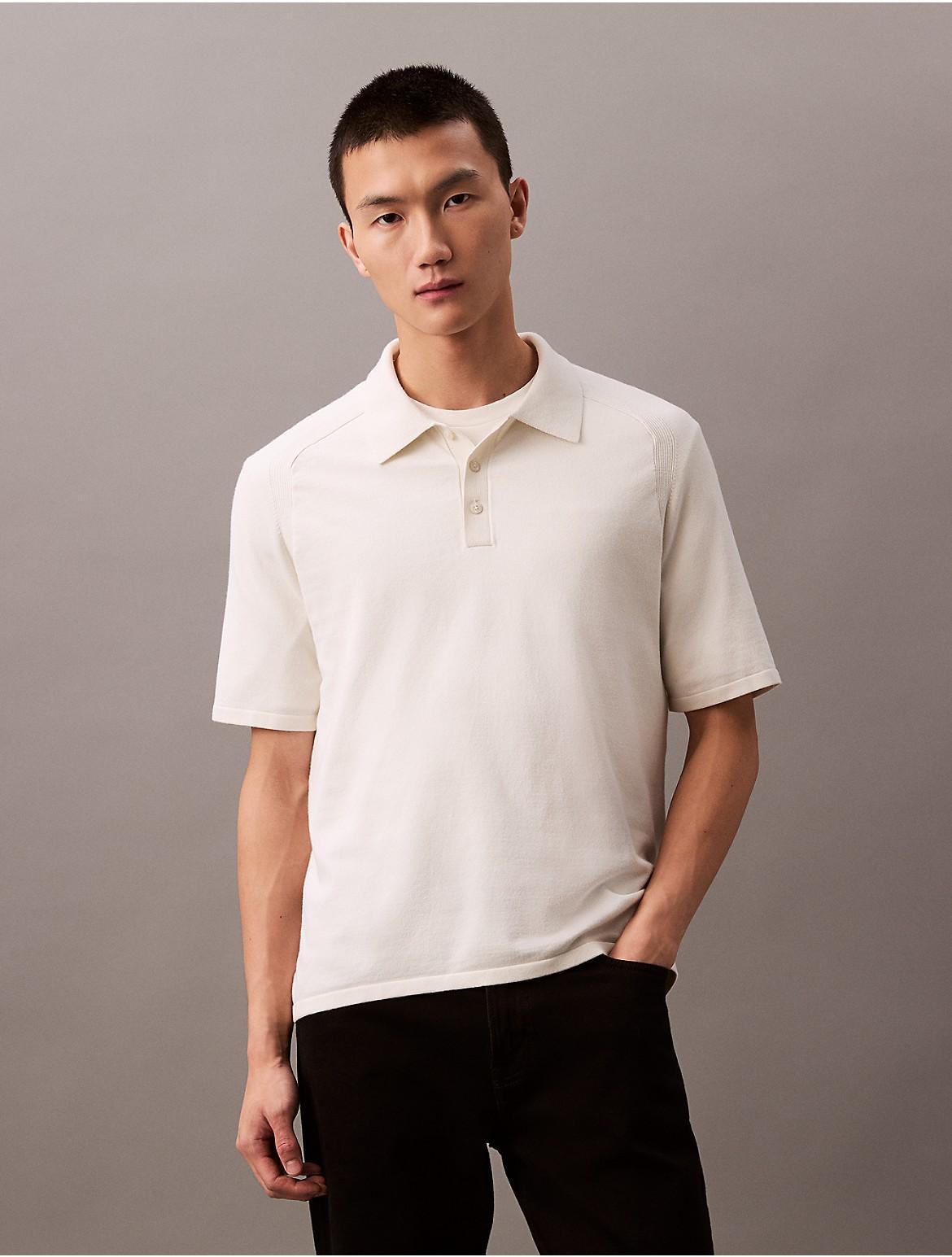 Calvin Klein Men's Tech Knit Polo Shirt - Black - XL Product Image