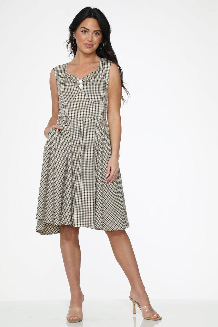 Gingham Swing Dress Product Image