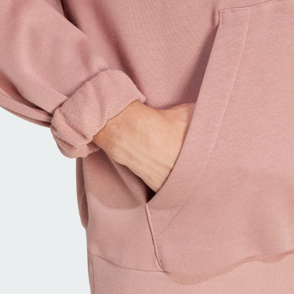 adidas Essentials Loose-Fit 3 Bar Logo French Terry Hoodie Warm Clay 2XL Mens Product Image