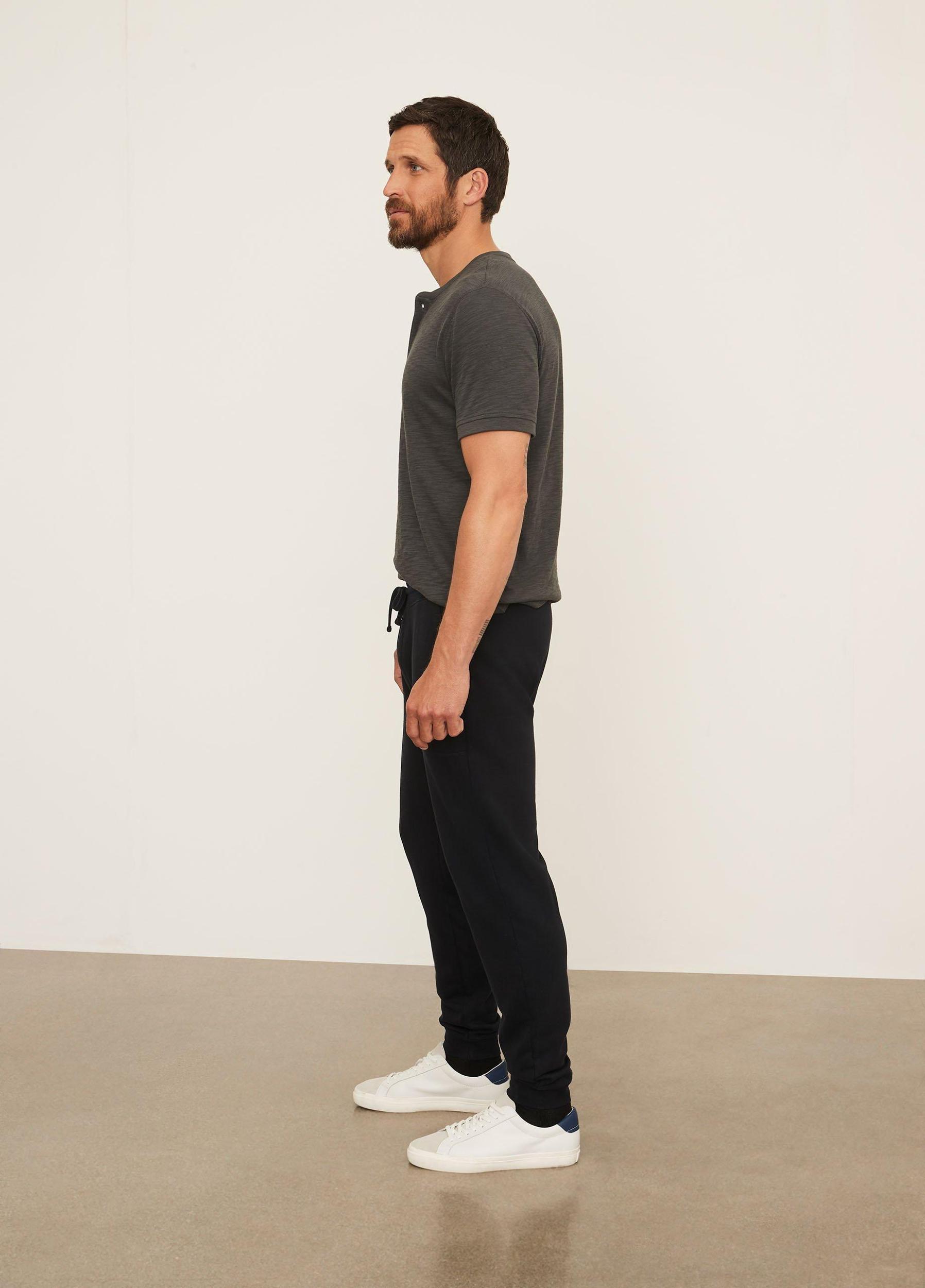 Mens French Terry Jogger, Washed Black, Size XXL Vince Product Image
