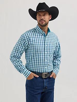 Wrangler® George Strait™ Long Sleeve Button Down One Pocket Shirt | Men's SHIRTS | Wrangler® Product Image