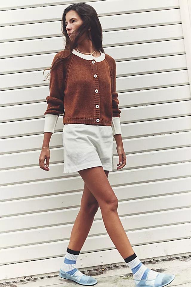 My Little Micro Mini Cotton-Linen Skort Product Image