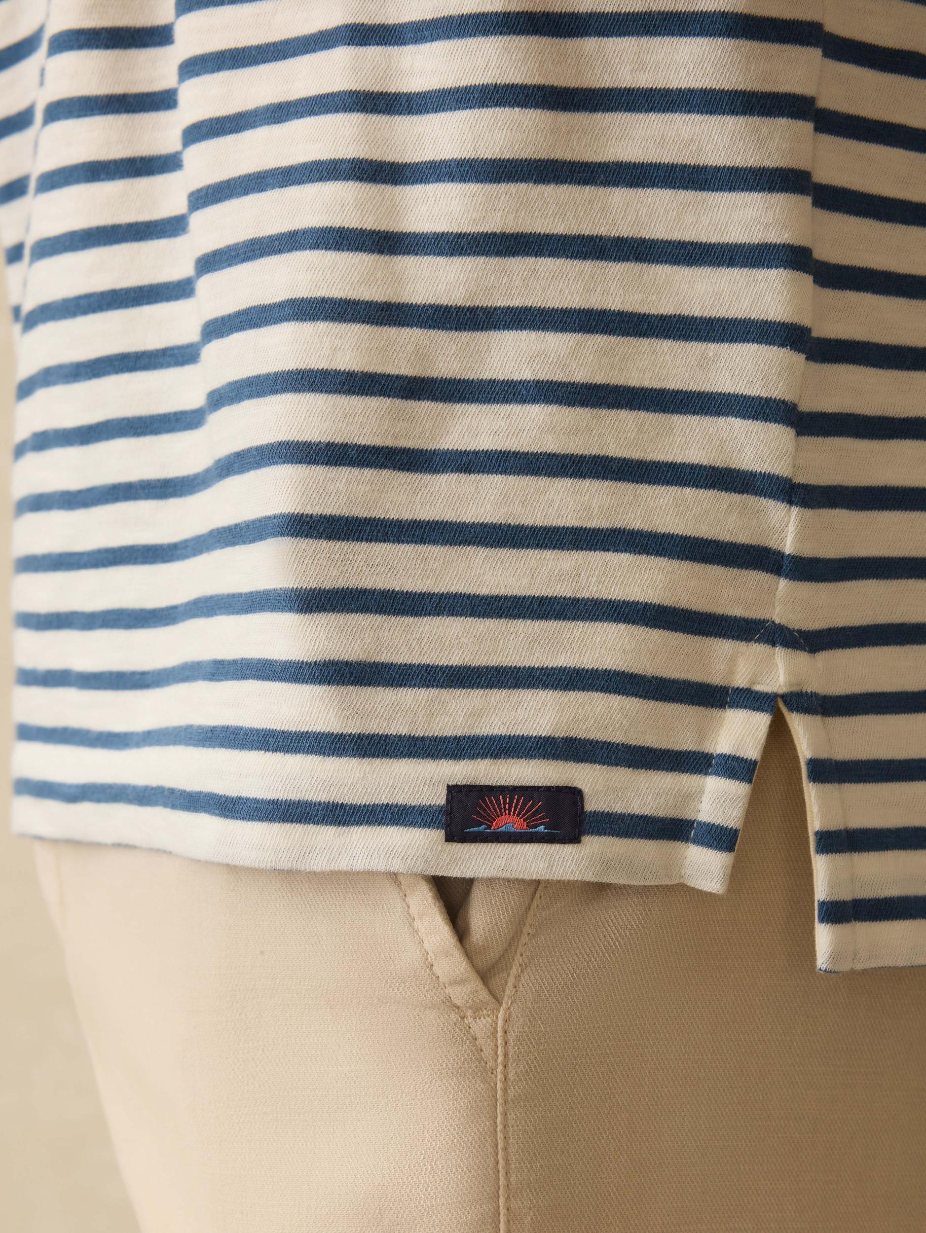 Sunwashed T-Shirt Polo - Ivory Breton Stripe Male Product Image