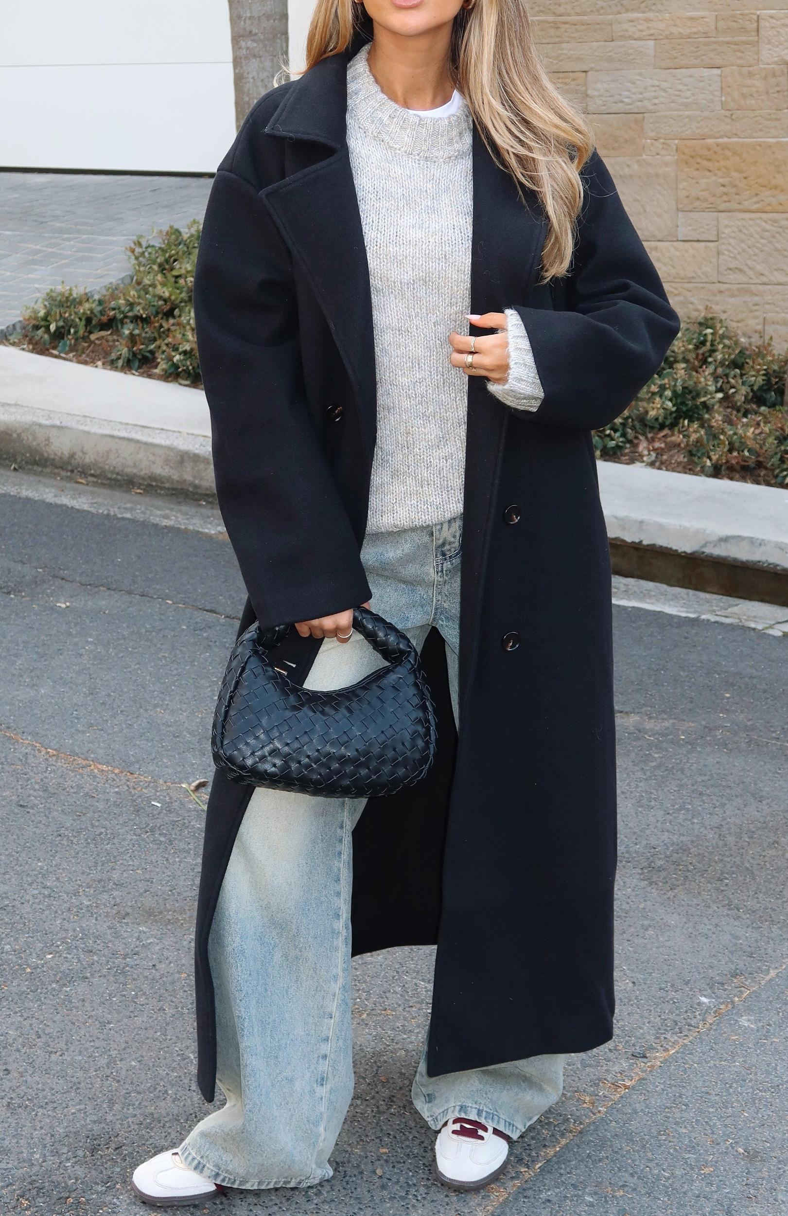 Modern Edge Oversized Coat Black Product Image
