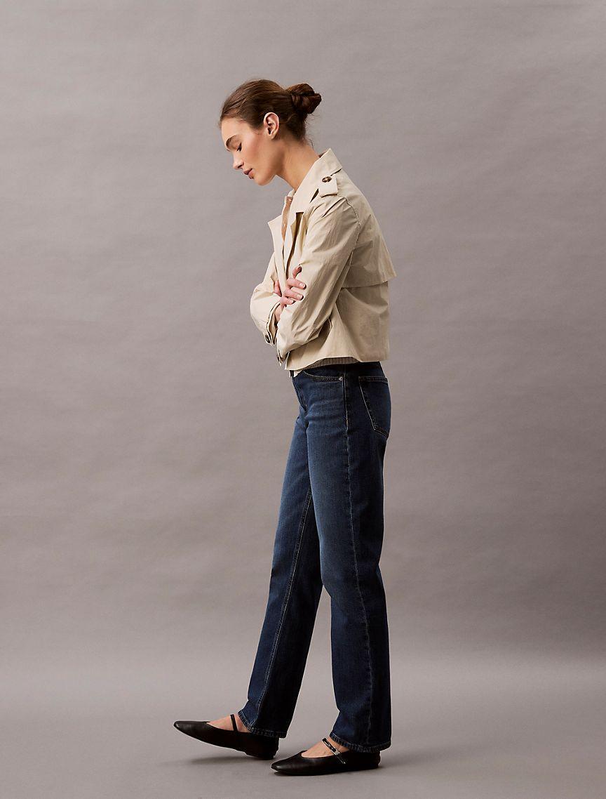 High Rise Straight Jeans Product Image