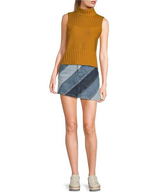 Chelsea & Violet Rosie Turtleneck Sleeveless Wool Blend Sweater Tank Product Image
