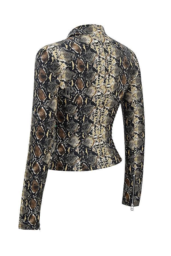 Vani Snake Print Fitted Jacket Product Image