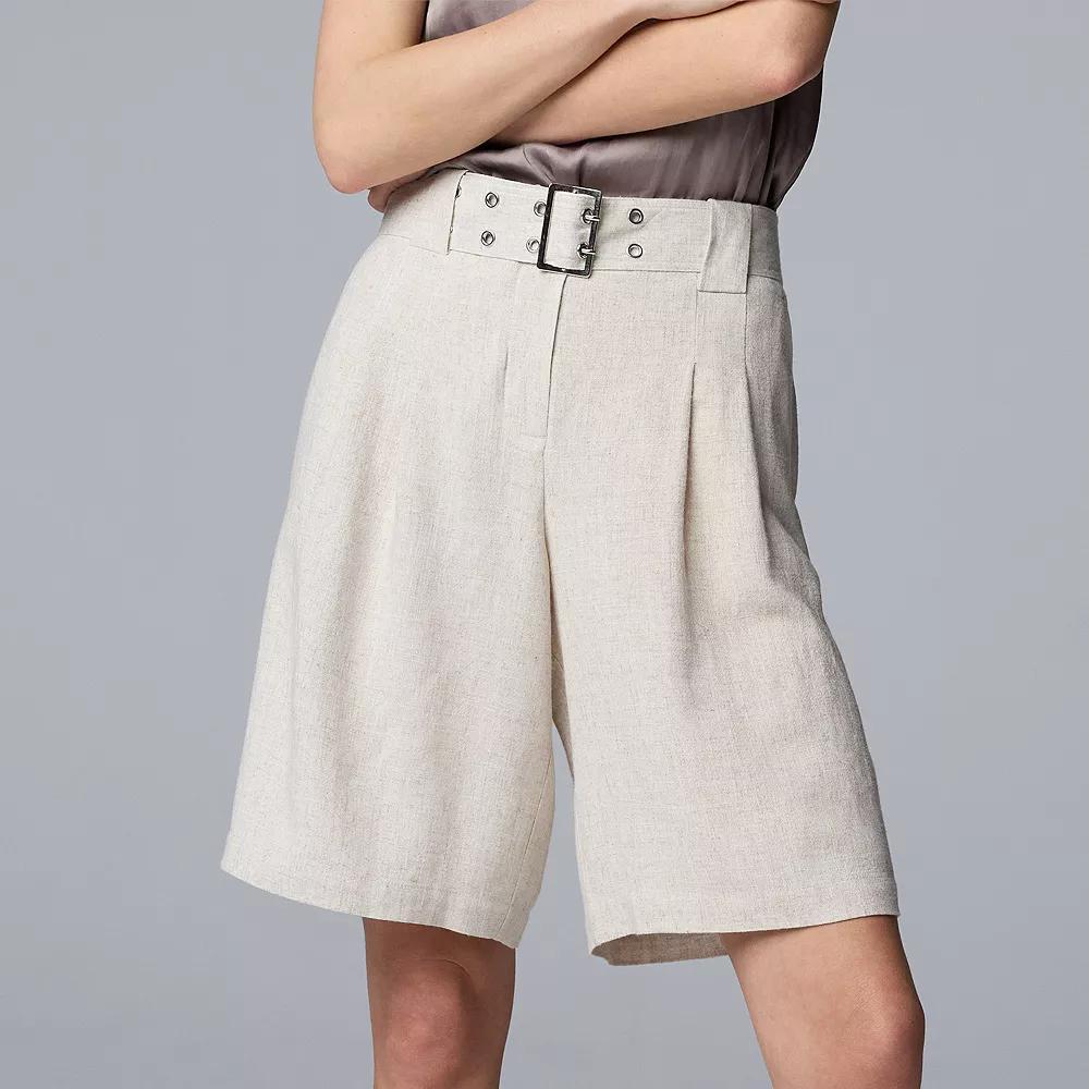 Women's Simply Vera Vera Wang Bermuda Shorts, Size: 16, Vera Flax Product Image