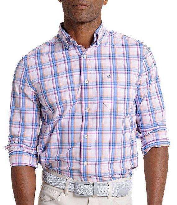 Southern Tide Performance Stretch Intercoastal Gaspee Plaid Long Sleeve Woven Shirt Product Image