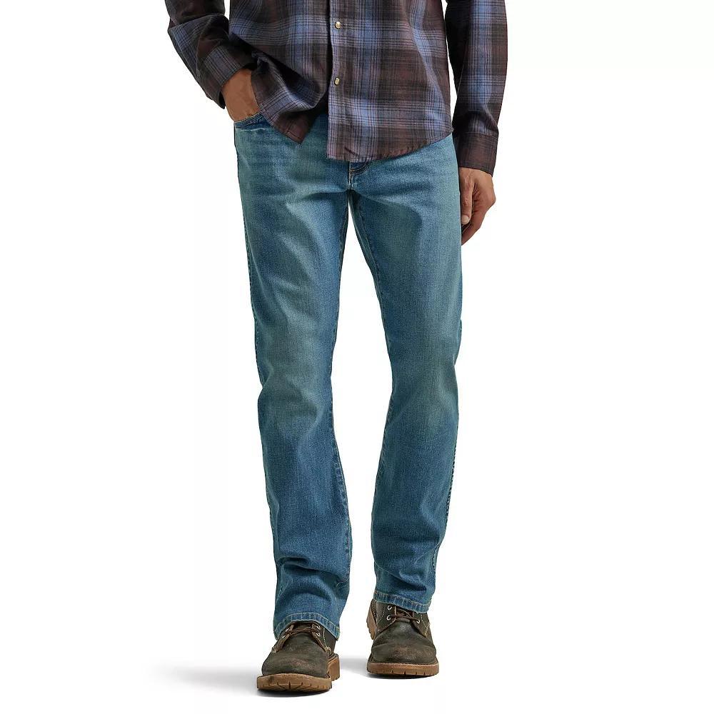 Men's Wrangler Slim Bootcut Jeans, Size: 38X30, Mid Blue Product Image