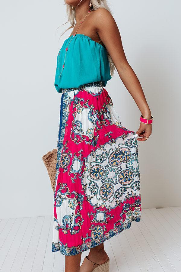 Take Me To Tortuga Pleated Skirt Product Image