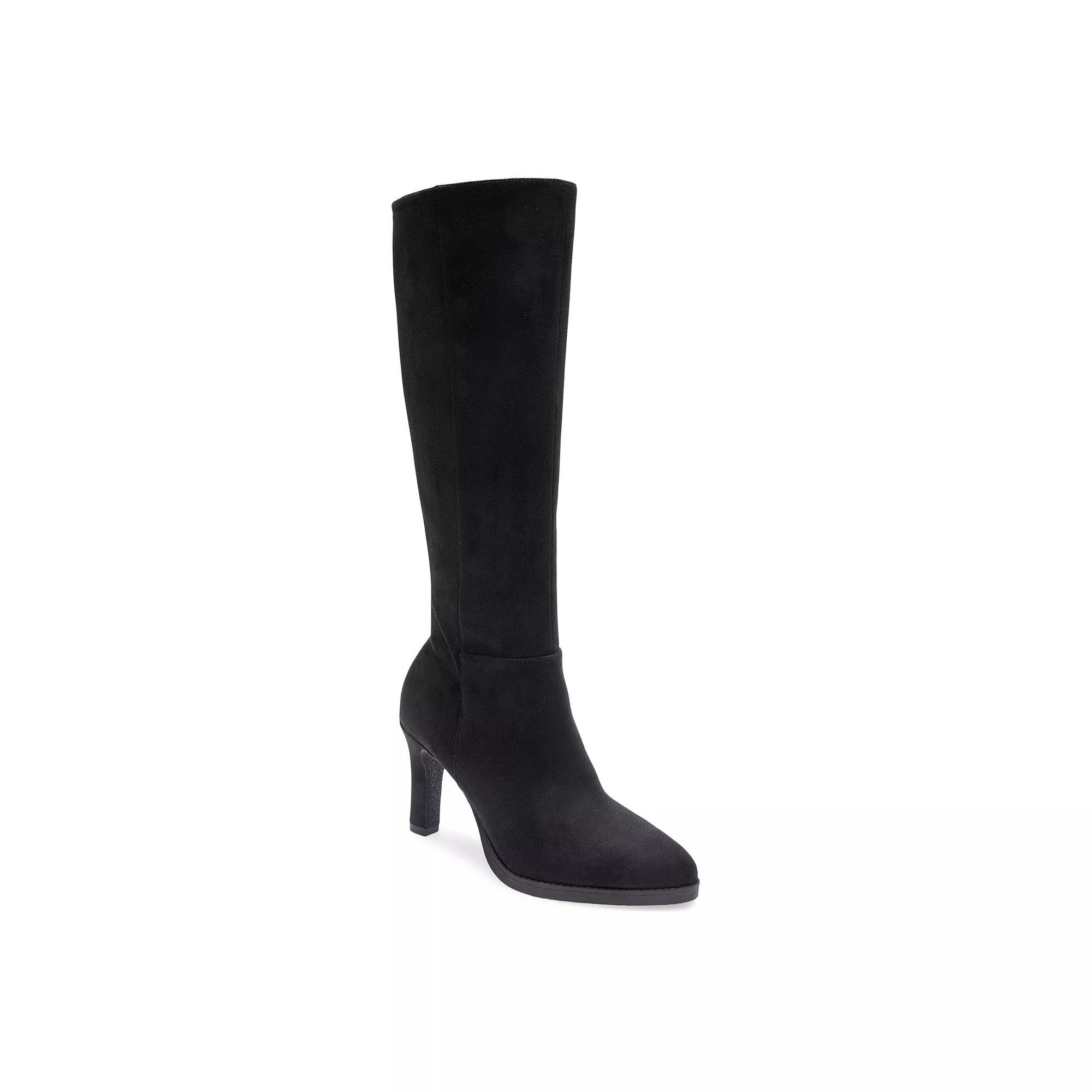 Aerosoles Lynx Women's Knee-High Boots, Size: 10, Black Faux Suede Product Image
