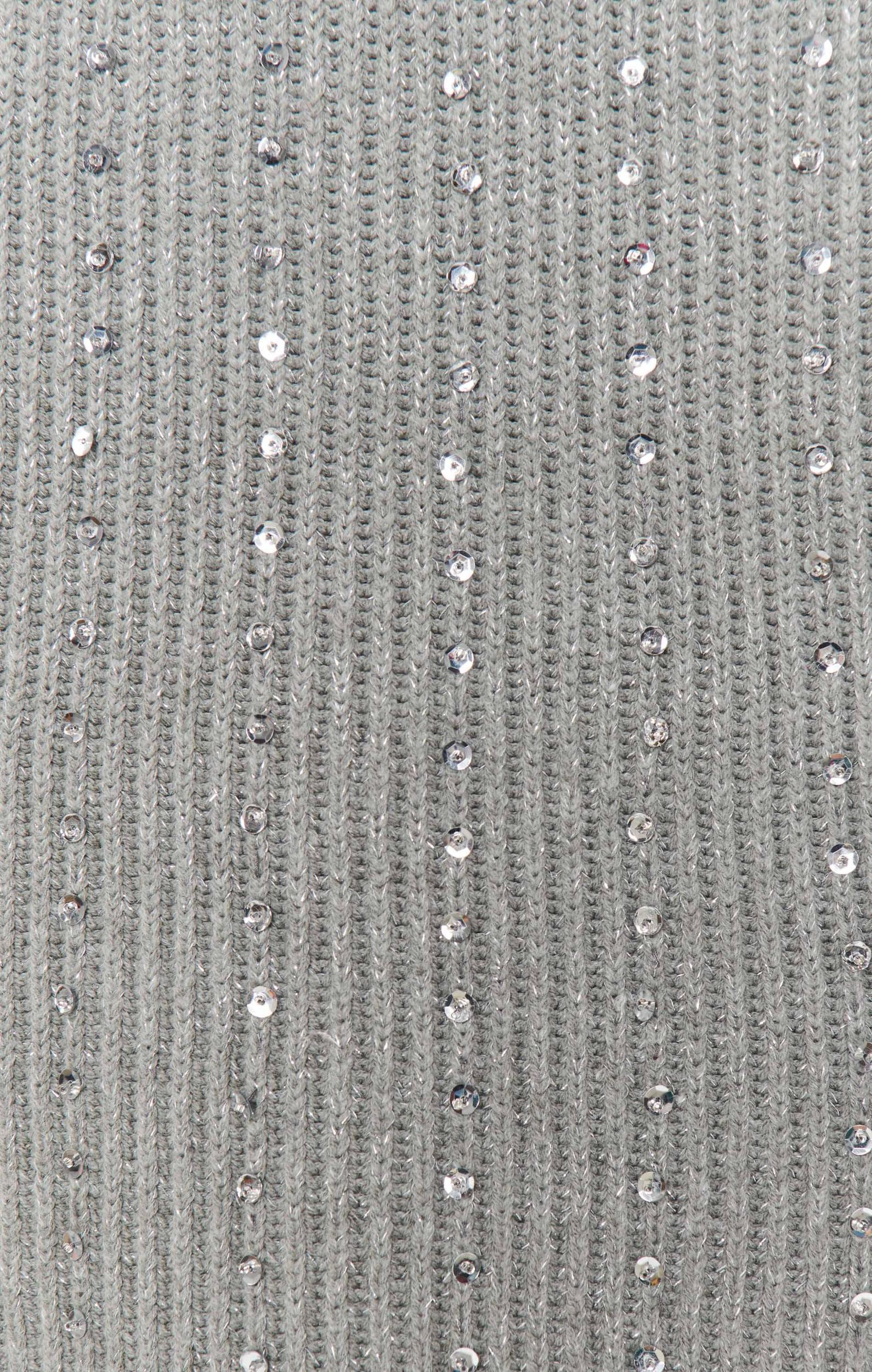 Social Sweater Dress ~ Silver Sequins Knit Product Image