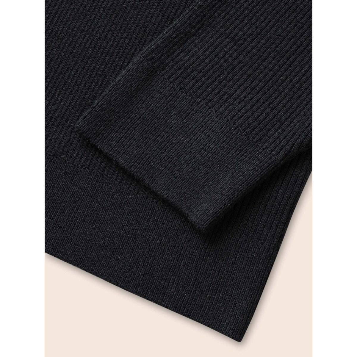 Plus Size Supersoft Essentials Solid Texture Cardigan Black Women Basics Loose Long Sleeve Everyday Cardigans BloomChic 26/4X Product Image