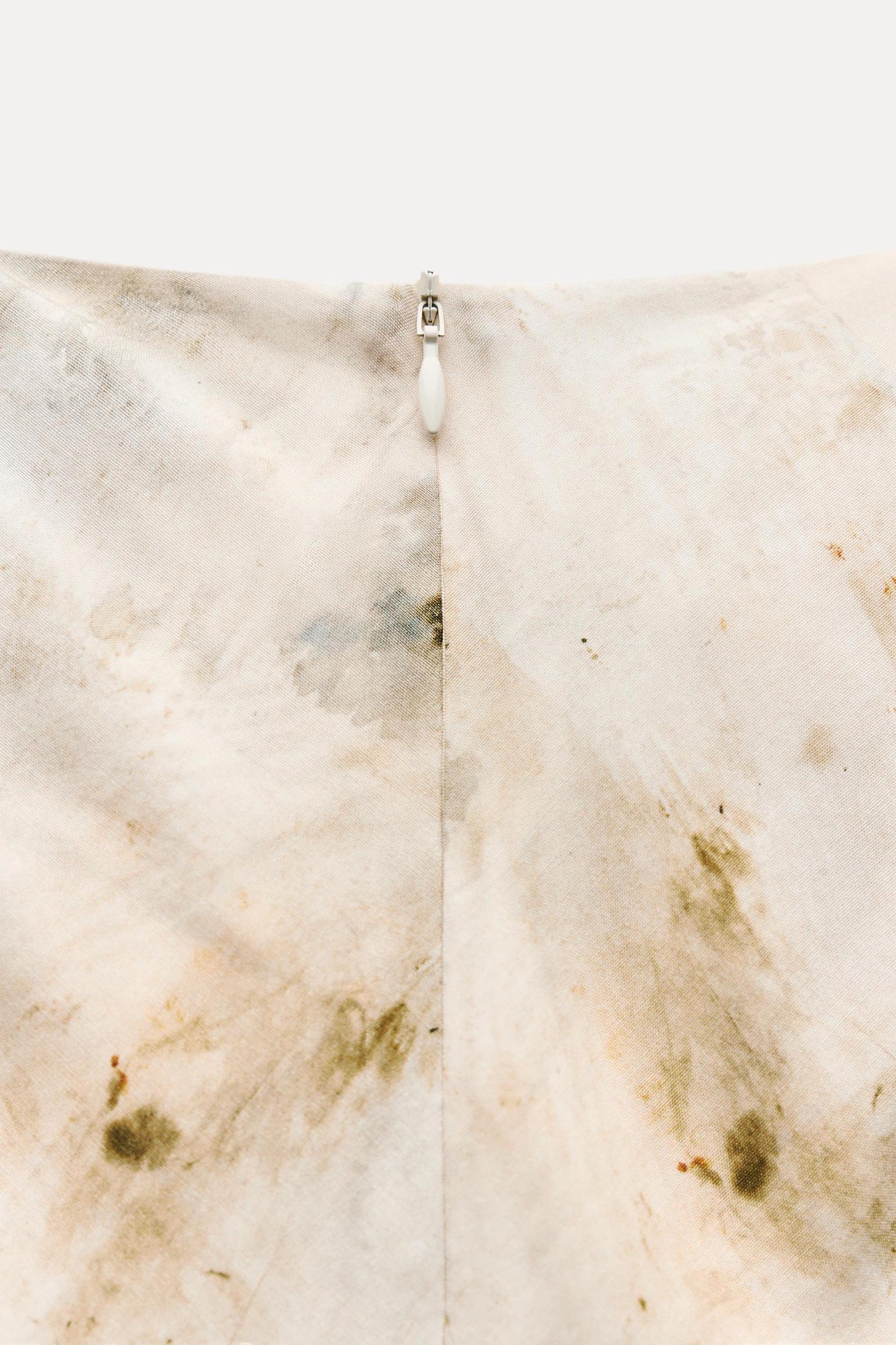 DRAPED PRINTED DRESS ZW COLLECTION Product Image