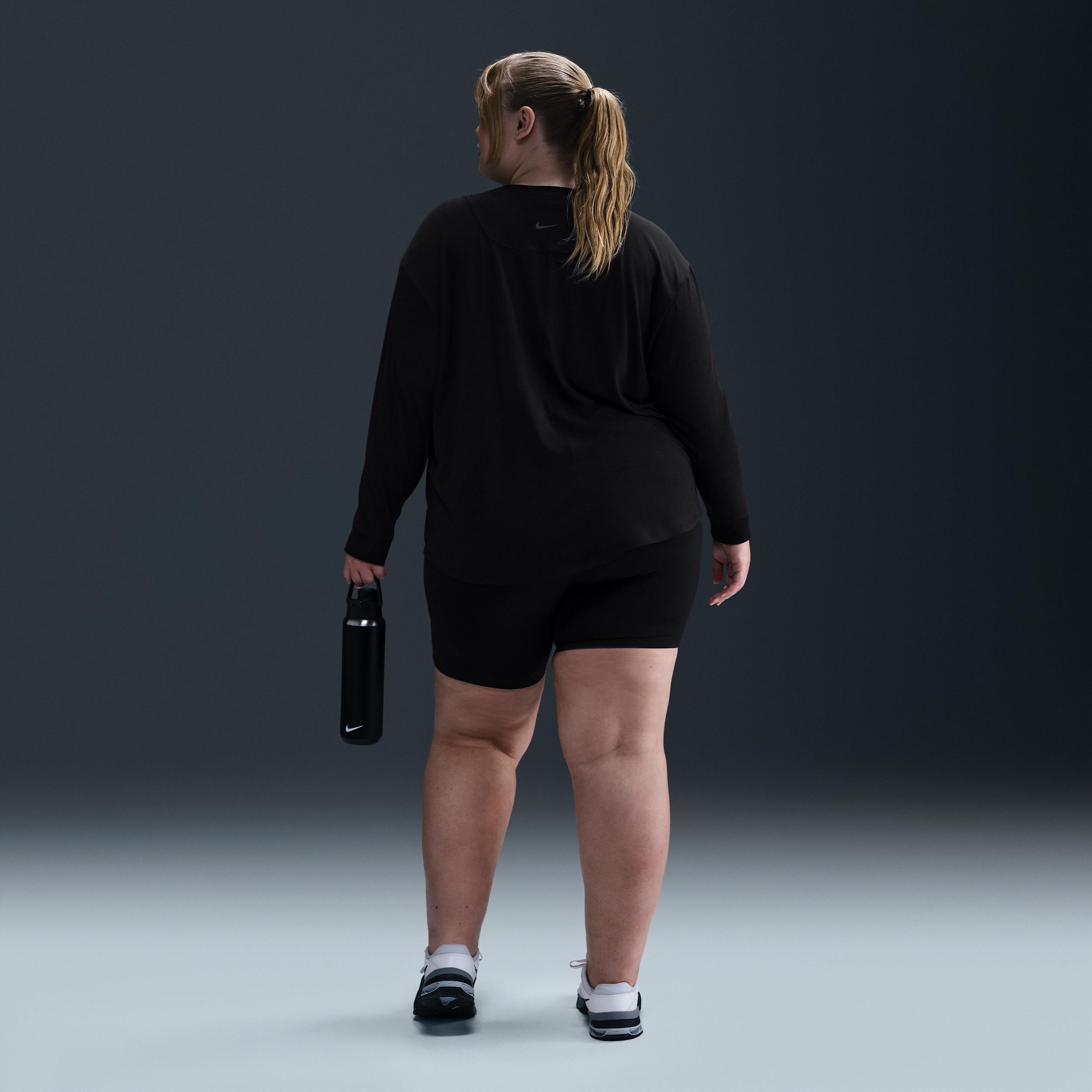 Nike Women's One Relaxed Dri-FIT Long-Sleeve Top (Plus Size) Product Image