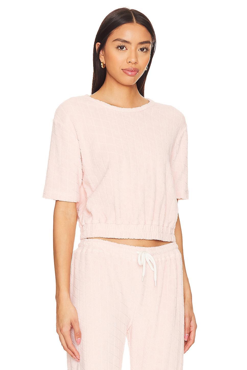 Diamond Terry Cloth Top MONROW Product Image