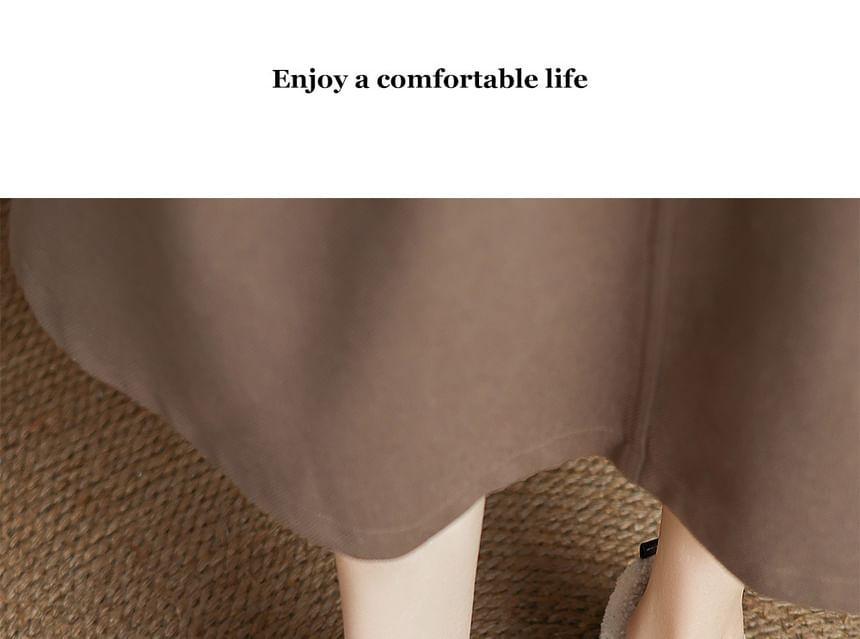 Buckled Fleece Trim Loafers  Product Image