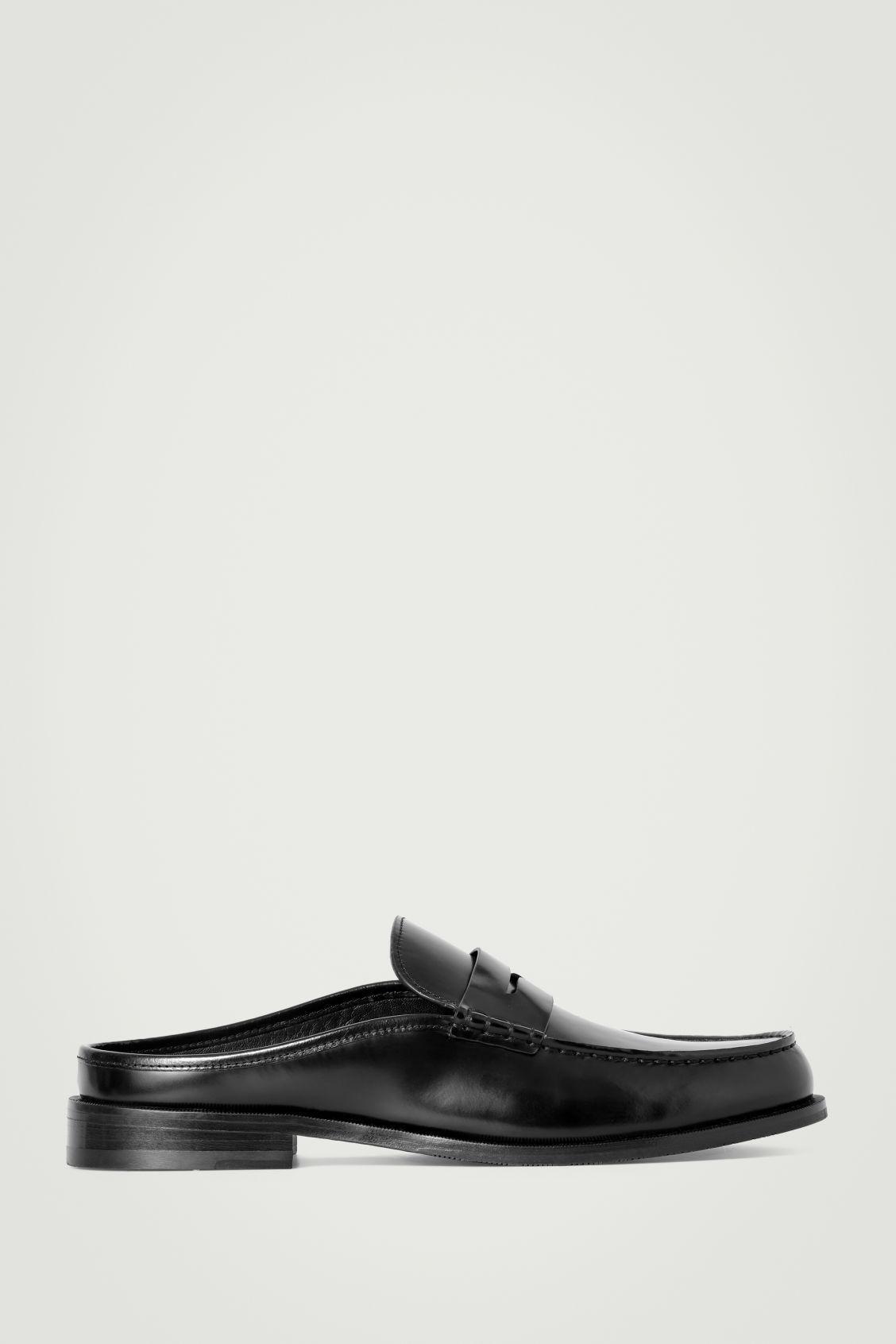 LEATHER PENNY MULES Product Image