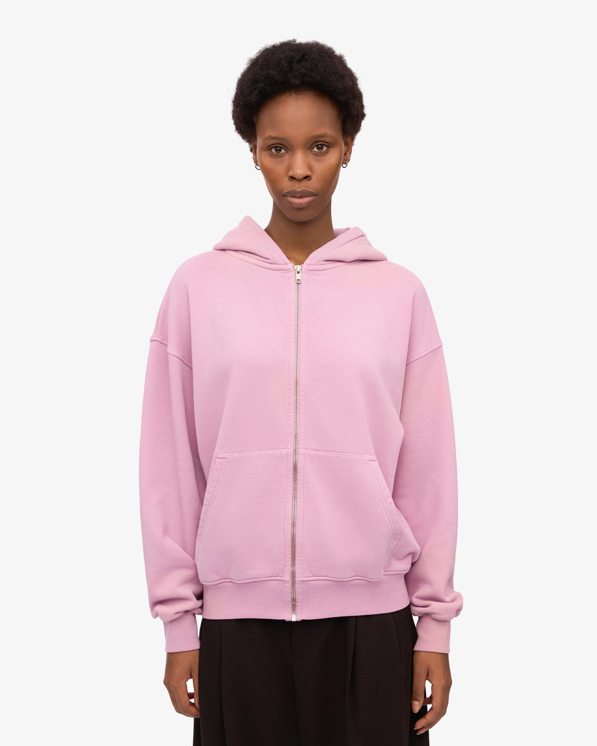 Organic Oversized Zip Hood - Pacific Blue Product Image