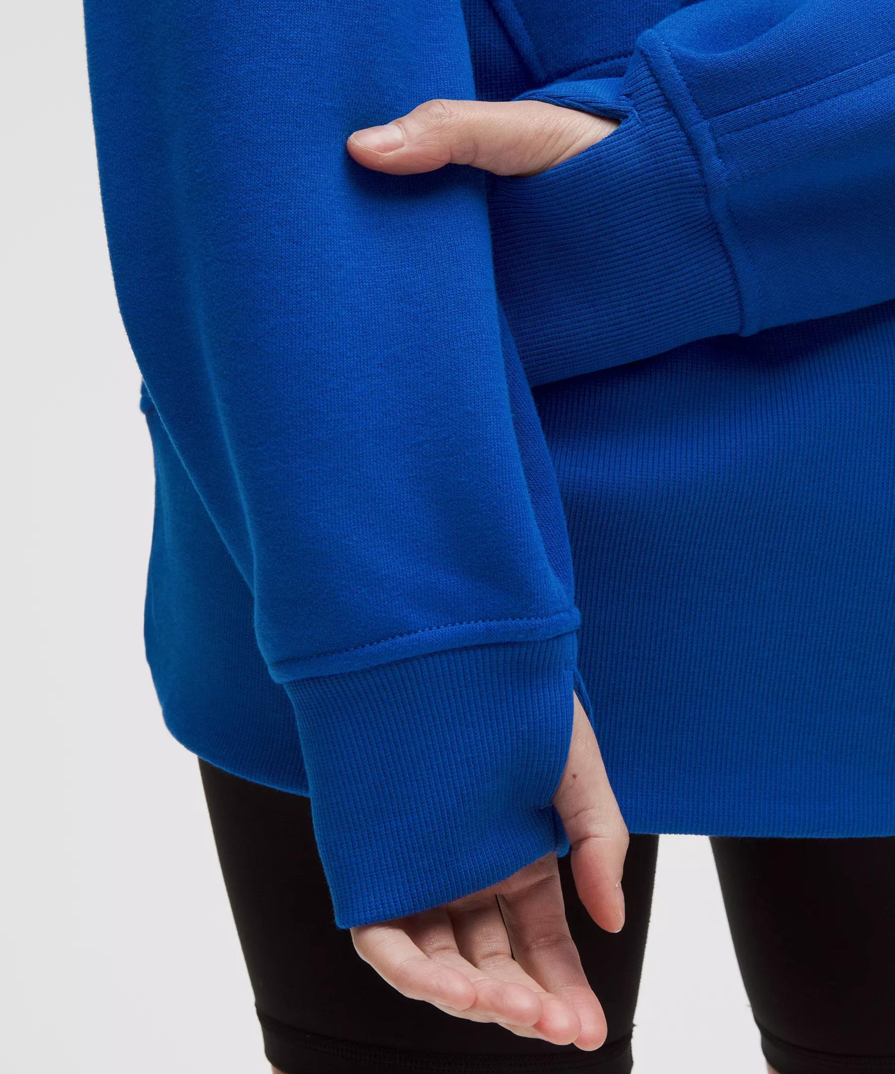Scuba Oversized Half-Zip Long Hoodie Product Image
