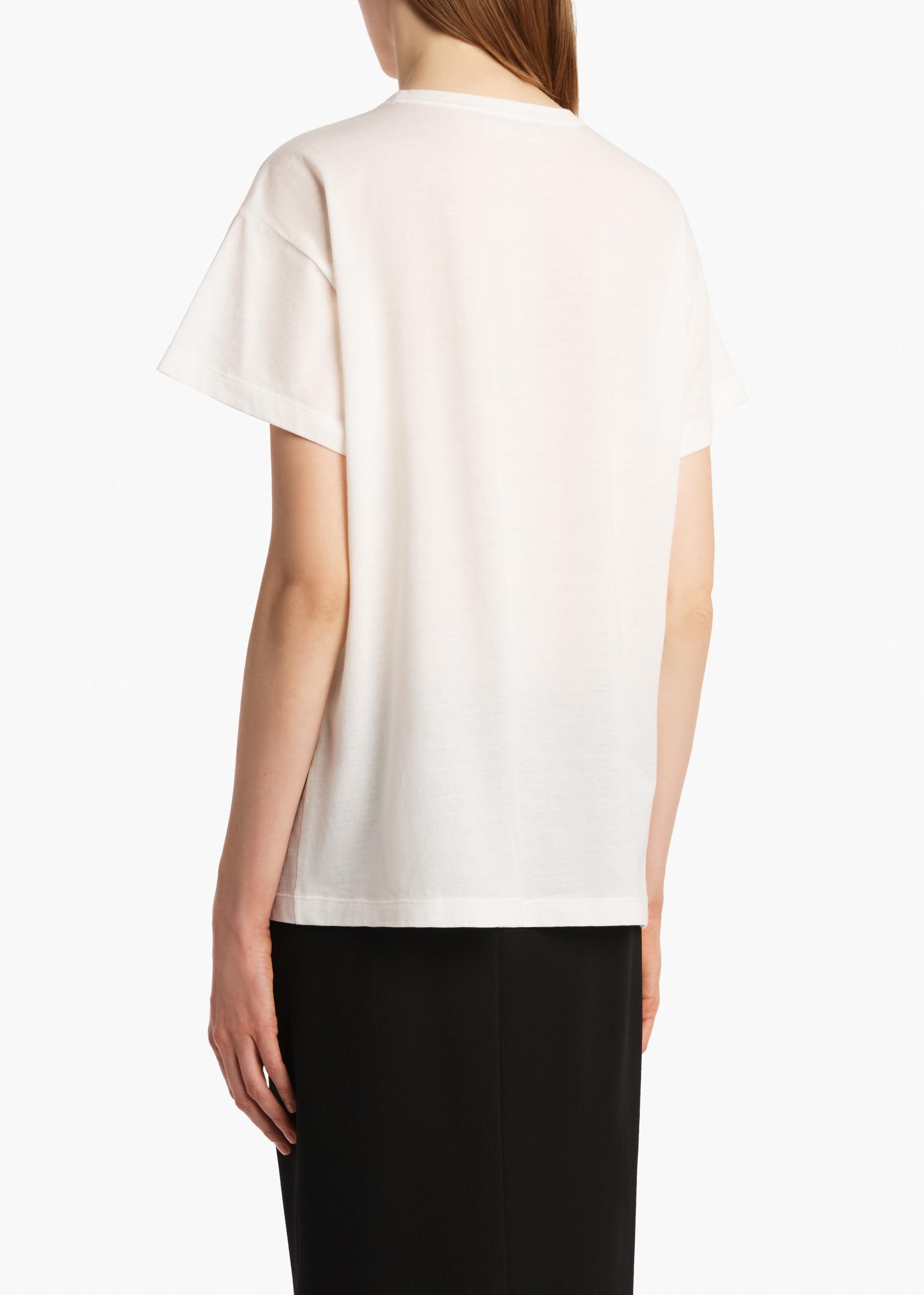 Maeve T-Shirt in White with Fox Print Product Image