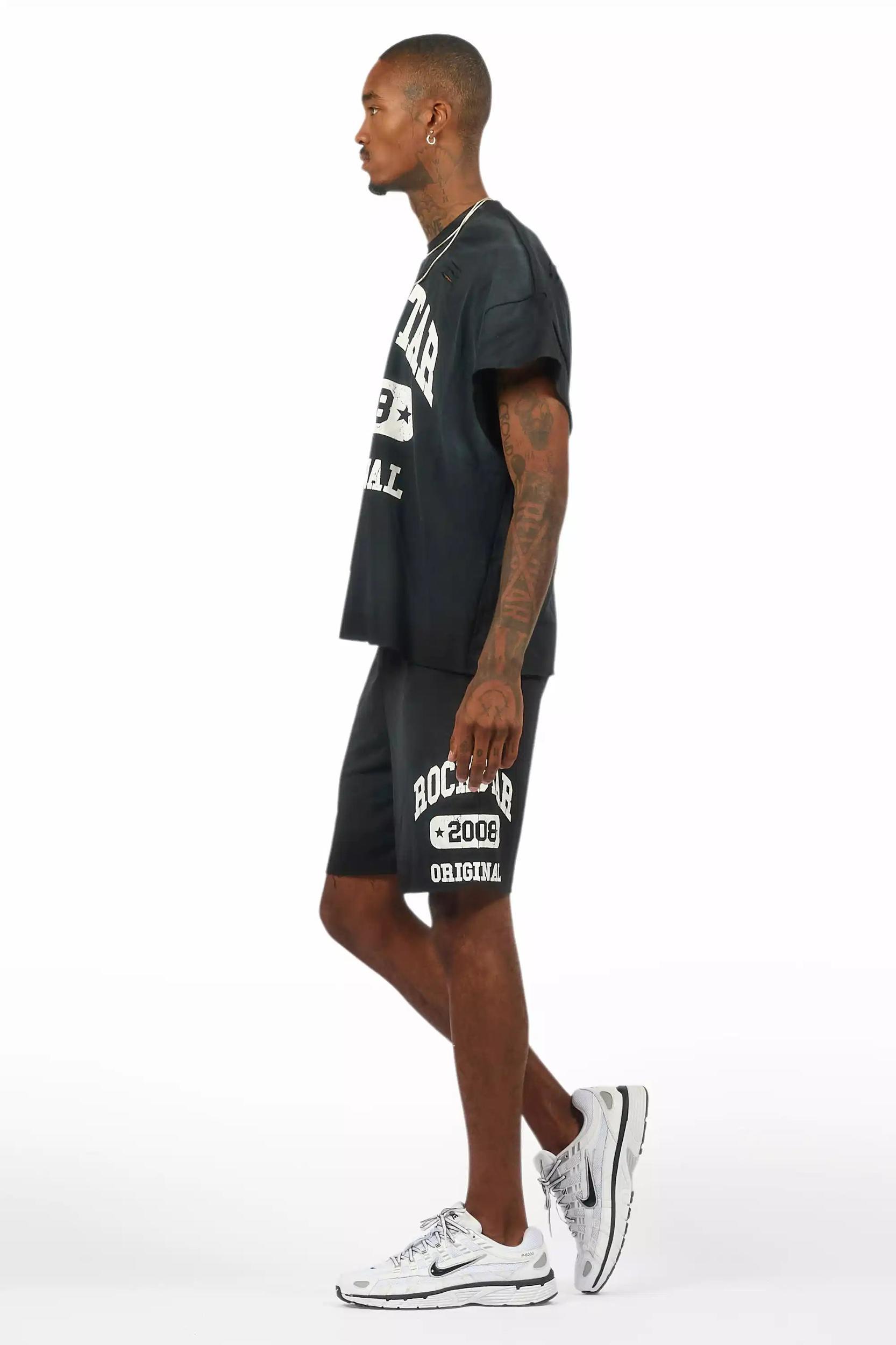 Uppercut Black T-Shirt/Short Set Male Product Image