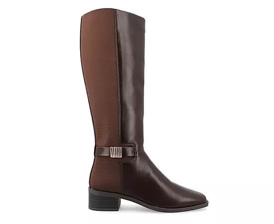 Journee Tru Comfort Foam Womens Londyn Calf Boots Red Product Image