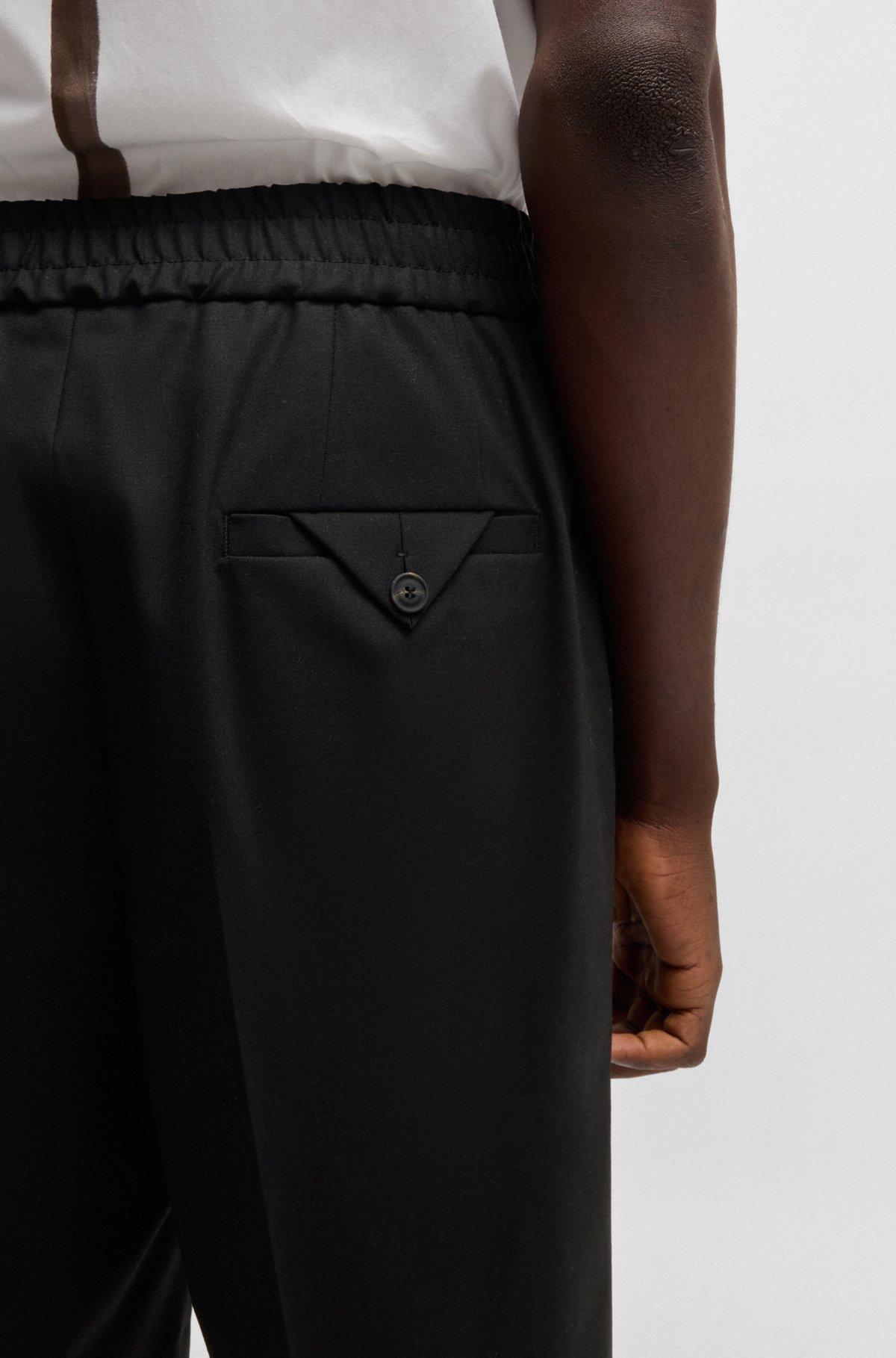 Modern-fit shorts in a stretch-wool blend Product Image