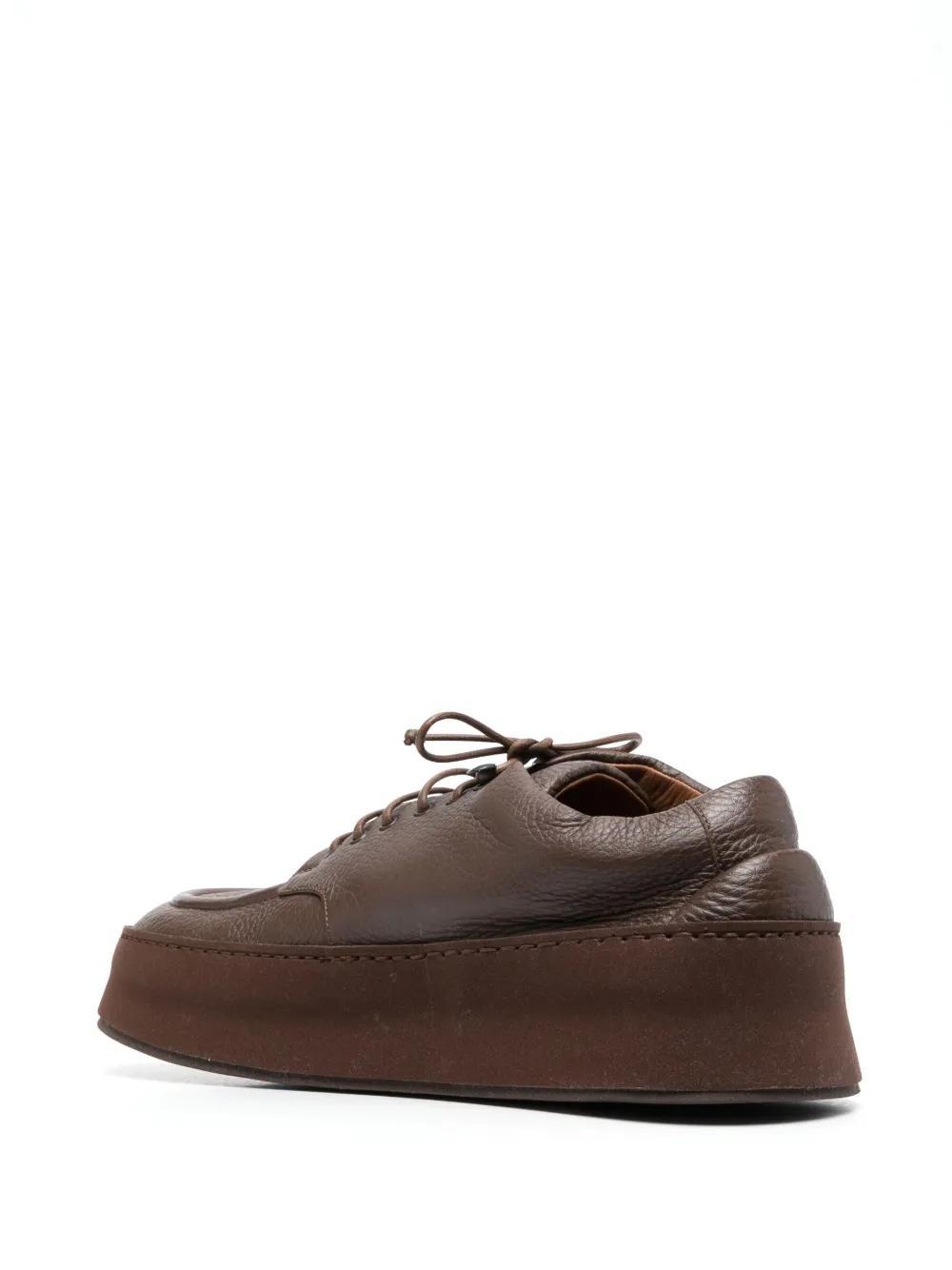 lace-up leather derby shoes Product Image