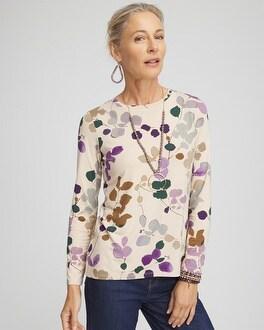 Touch of Cool™ Sprig Dot Long Sleeve Layering Tee Product Image