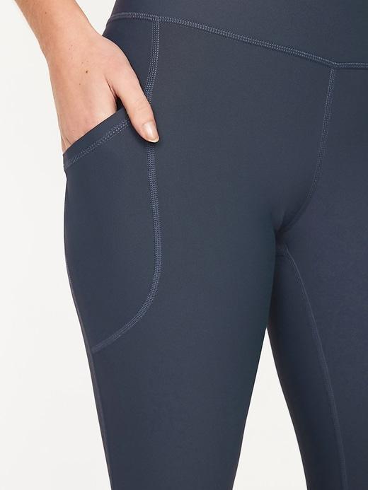 High-Waisted PowerSoft Rib Leggings Product Image