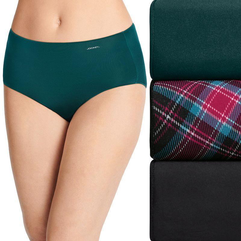 Women's Jockey® No Panty Line Promise® 3-Pack Hip Brief Panty Set 1772, Mixed Animal Product Image