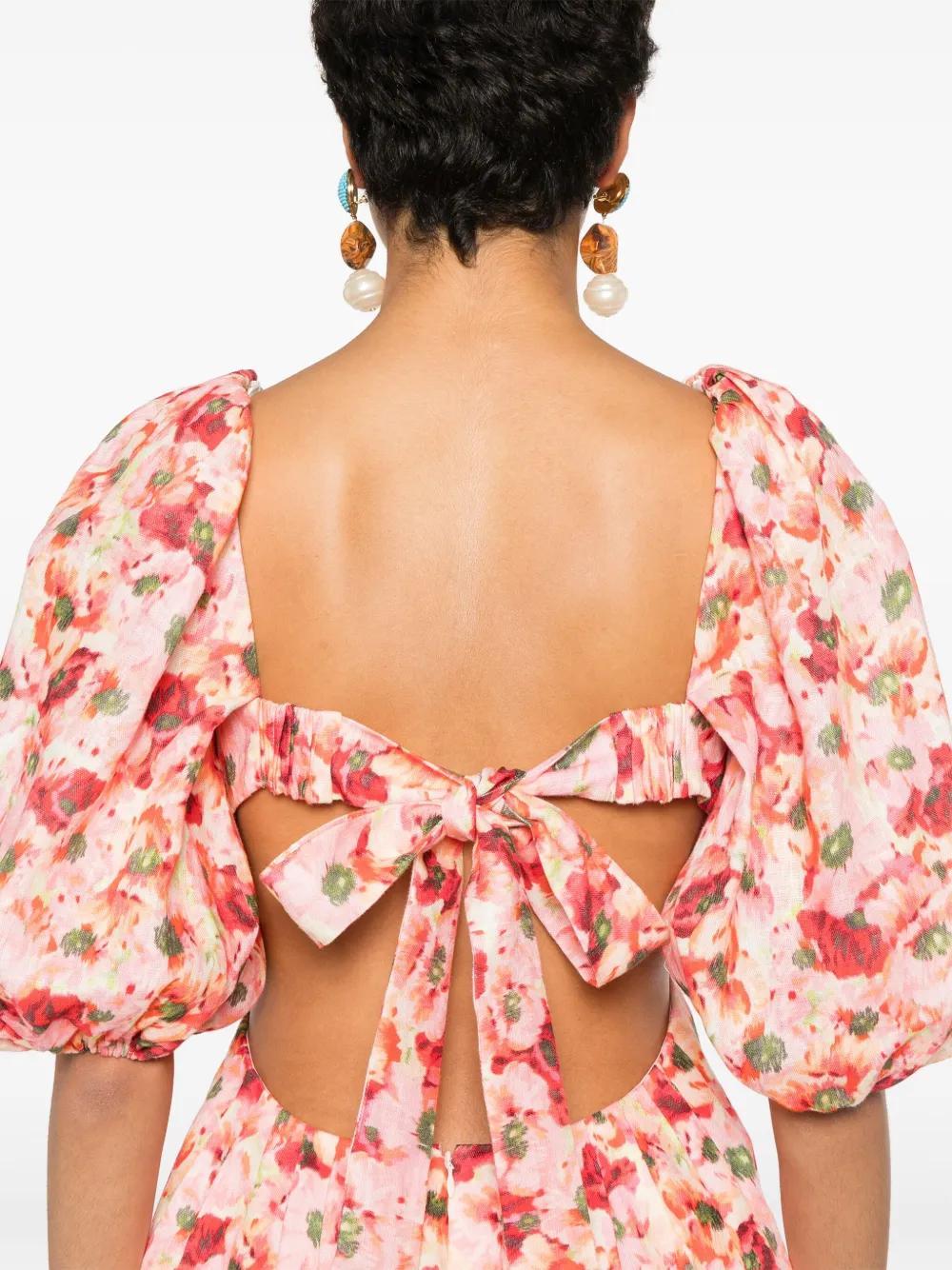 Lightburst floral-print mini dress Product Image