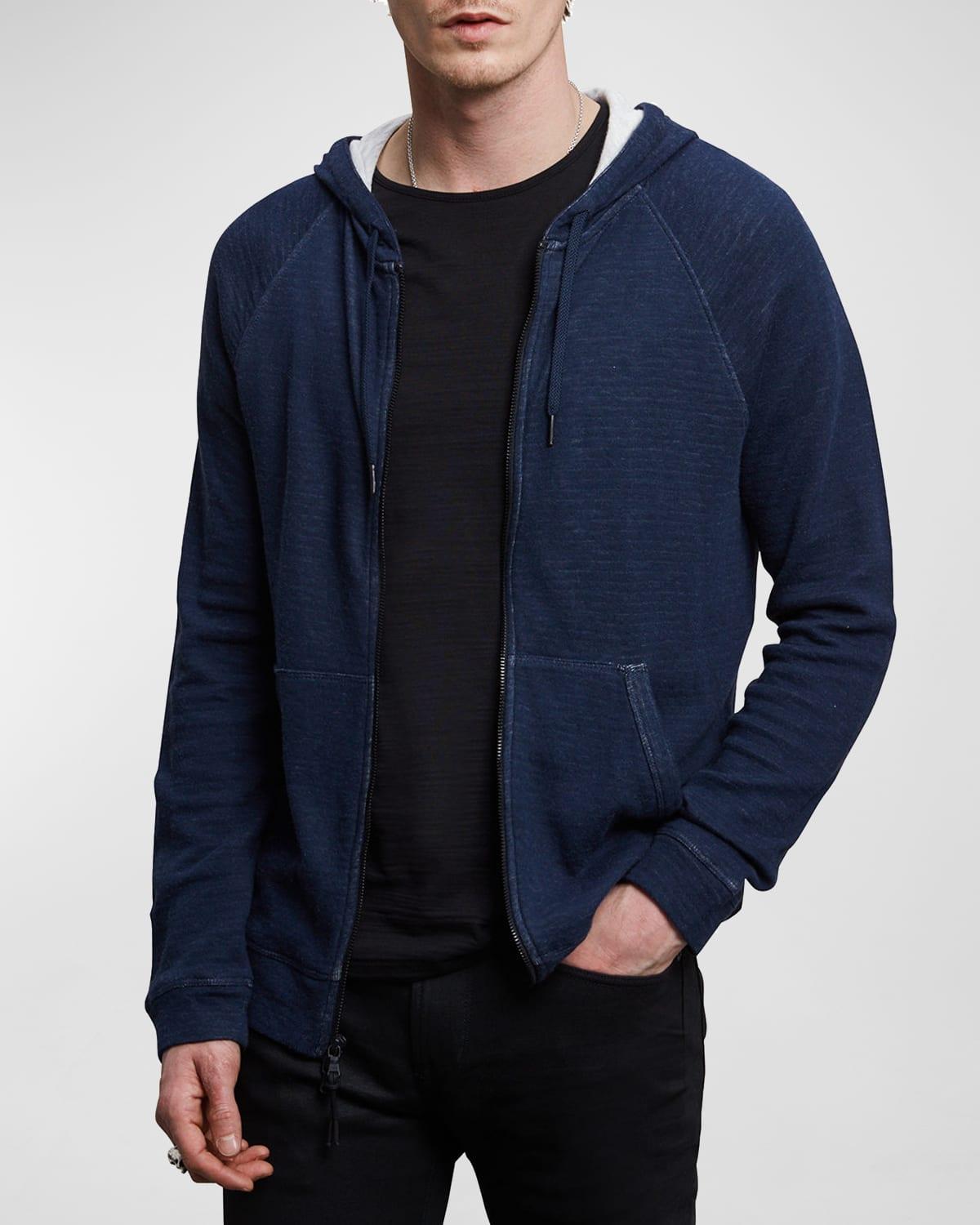 Mens Double-Knit Plaited Hoodie Product Image