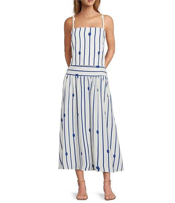 Antonio Melani Angie Rope Print High Waist A-Line Coordinating Skirt Product Image