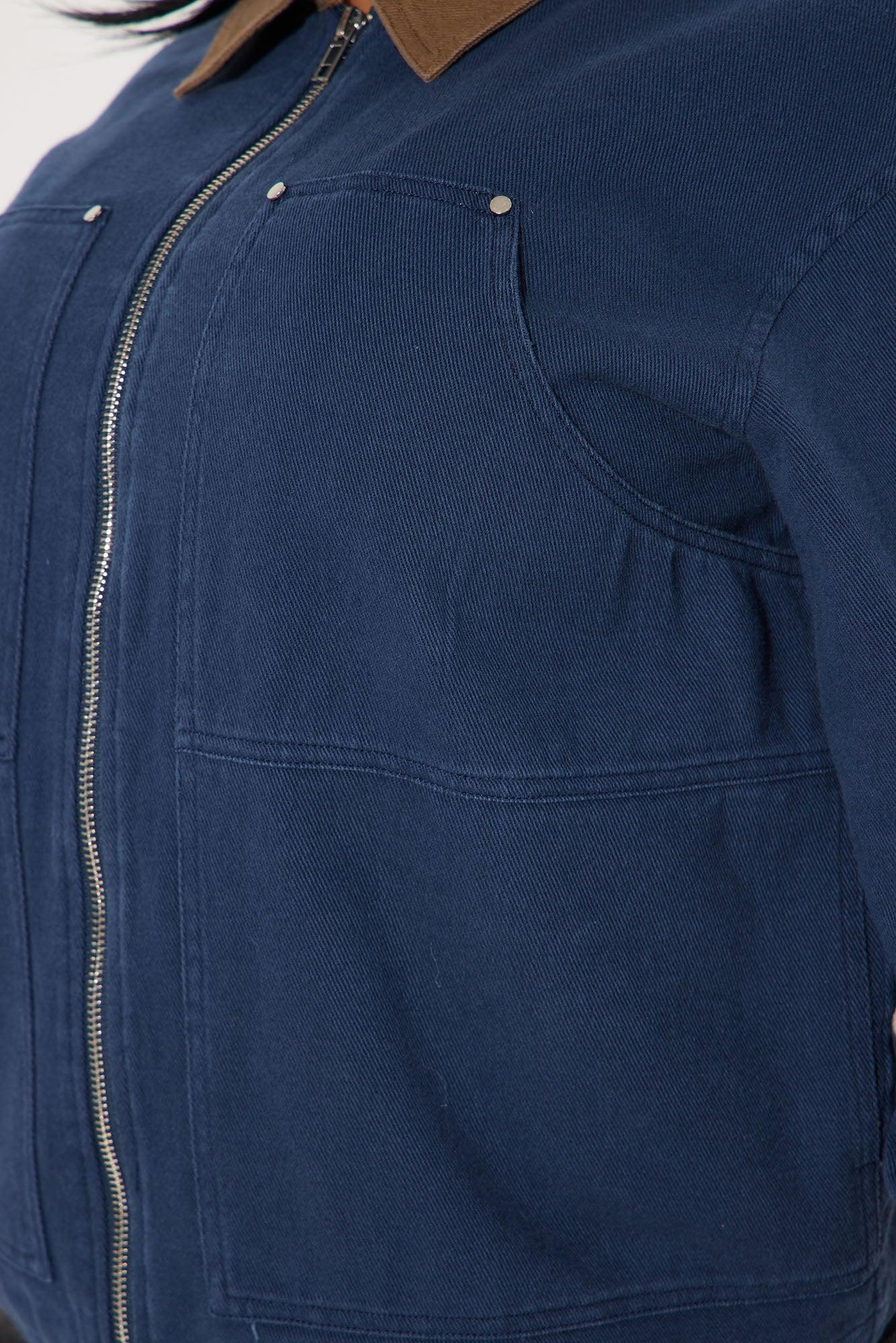 Leila Barn Jacket - Navy Female Product Image