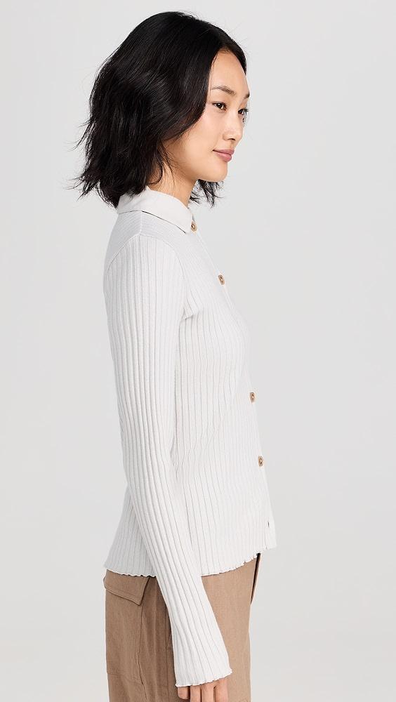 Vince Rib Polo Button Up | Shopbop Product Image