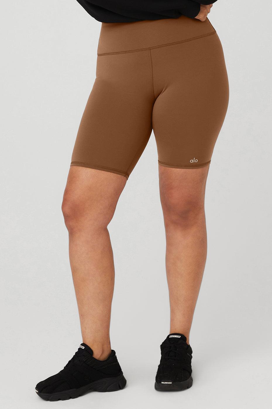 7" High-Waist Biker Short - Cinnamon Brown Product Image