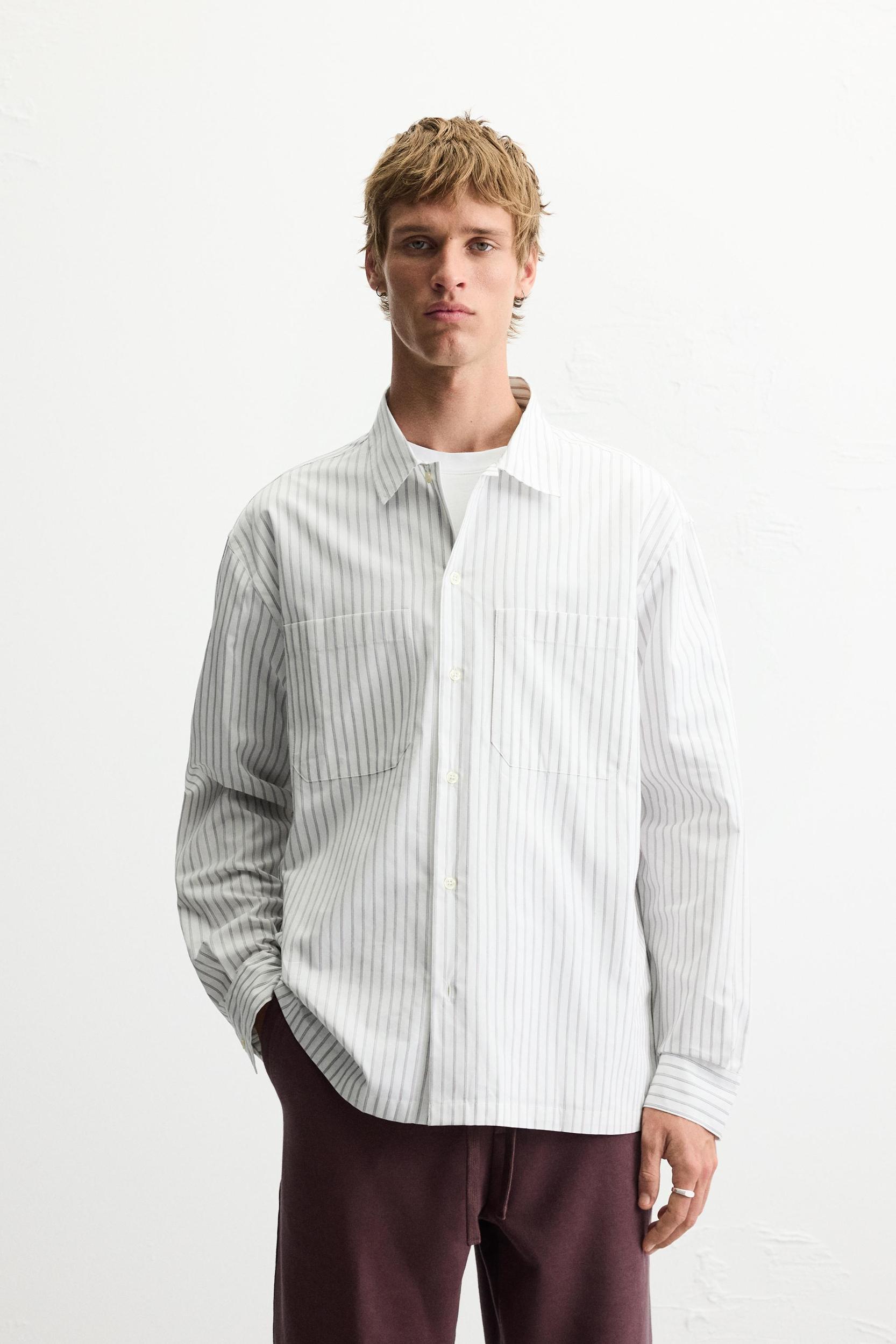 STRIPED POCKET SHIRT Product Image
