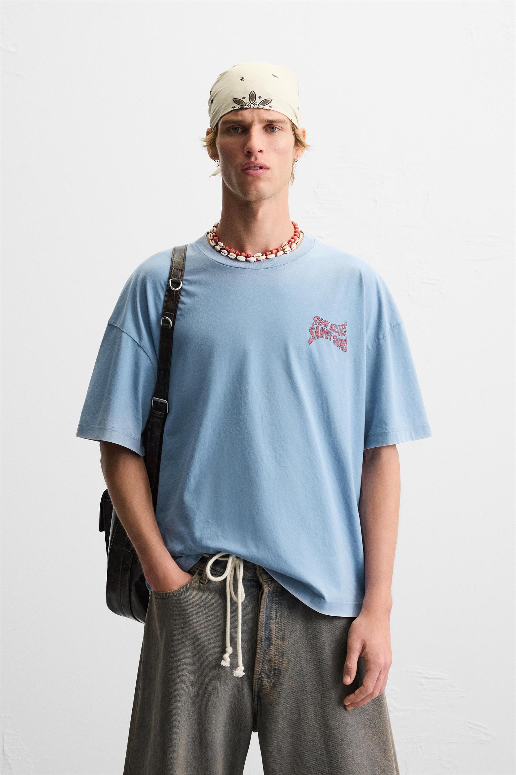WASHED PRINT T-SHIRT Product Image