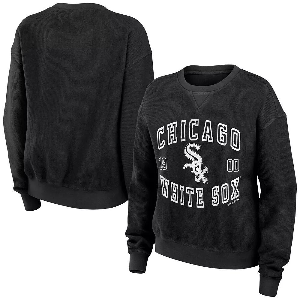 Womens WEAR by Erin Andrews Chicago White Sox Vintage Cord Pullover Sweatshirt Product Image