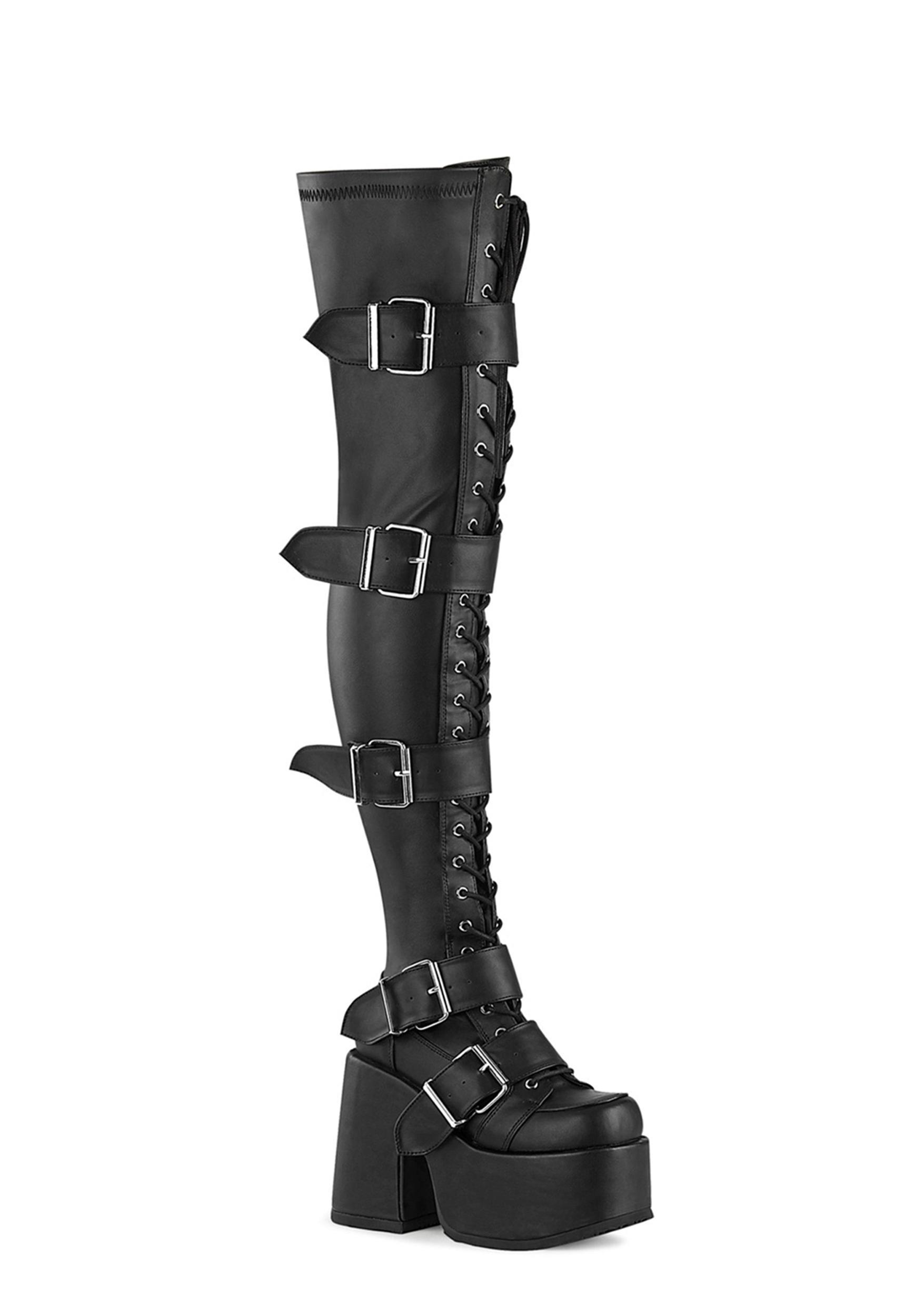 Camel-305 Thigh High Boots Product Image